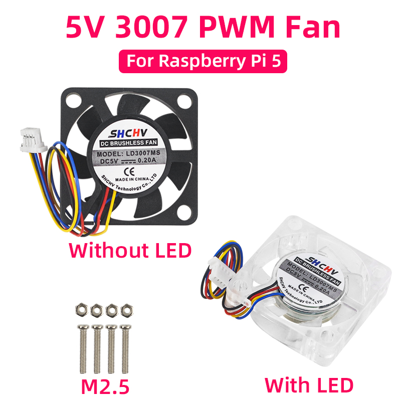 Raspberry Pi Water Cooling Kit - 5V 3007 Fan PWM Snelheid Verstelbare