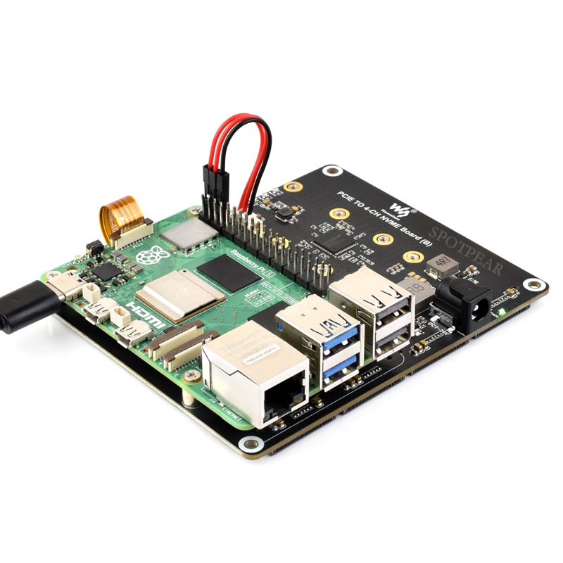 Raspberry Pi 5 PCIe naar 4-CH  - Argon One V3 M.2 Nvme Case recensie en prijs