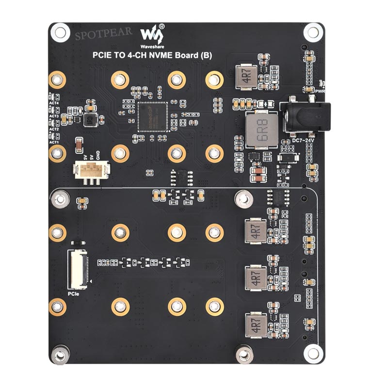 Raspberry Pi 5 PCIe naar 4-CH  - Argon One V3 M.2 Nvme Case recensie en prijs